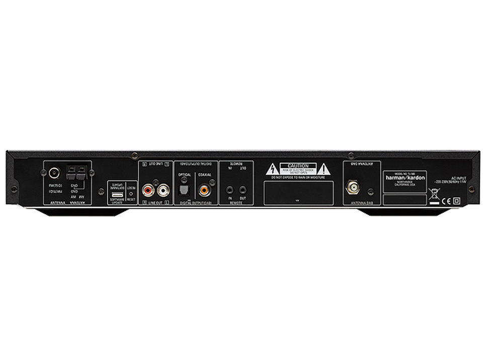TU 980 - Black - Dual band DAB/FM/AM tuner - Hero